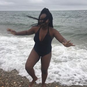 One Piece Suit with Mesh Details